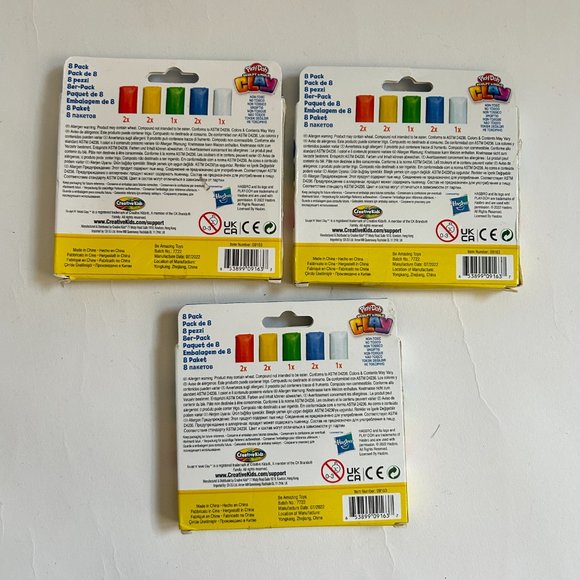 Lot of 3 Play-Doh Sculpt'n'Mold Clay Multi Colors 8-Pack BRAND NEW - Picture 2 of 8